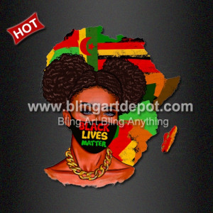 Iron on Vinyl Black Lives Matter with Afro Girl White Ink Plastisol Transfer Iron on Vinyl Black Lives Matter with Afro Girl White Ink Plastisol Transfer